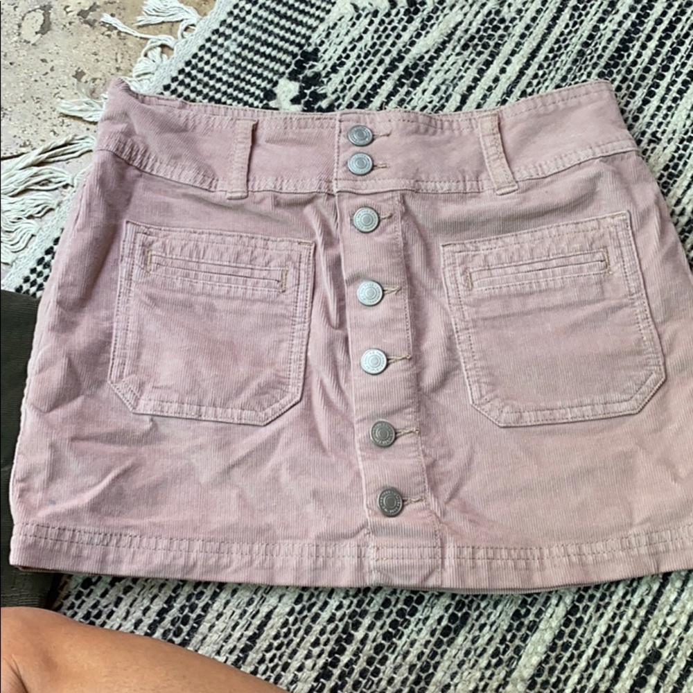 We the Free pink corduroy skirt
